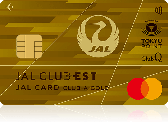 JAL CLUB EST CLUB-Aゴールドカード（JALカード TOKYU POINT ClubQ Mastercard） 券面