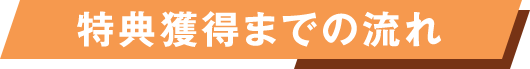 特典獲得までの流れ