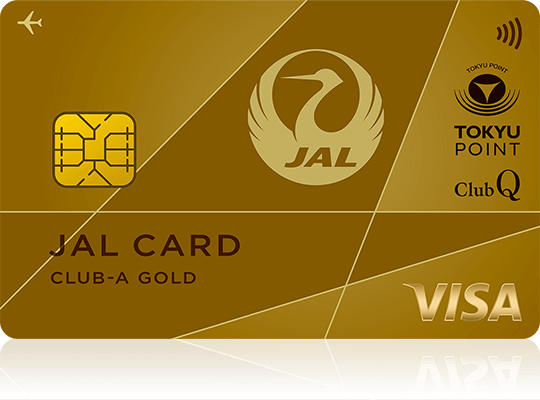 CLUB-Aゴールドカード（JALカード TOKYU POINT ClubQ Visaカード） 券面