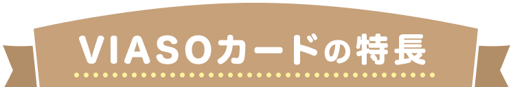 VIASOカードの特長