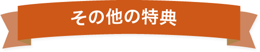 その他の特典
