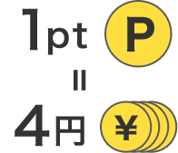 1pt=4円