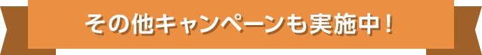 その他キャンペーンも実施中！