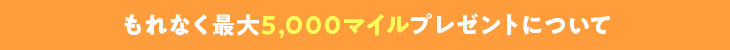 もれなく最大5,000マイルプレゼントについて