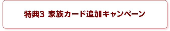 特典3 家族カード追加キャンペーン