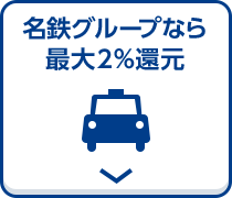 名鉄グループなら最大2%還元