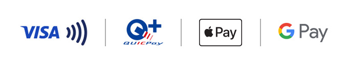 VISA,QUICPay, Apple Pay , Google Pay