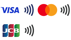 Visa タッチ決済のマーク Mastercard タッチ決済のマーク JCB タッチ決済のマーク